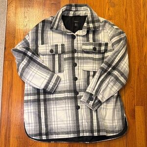 Plaid Jacket Black and White